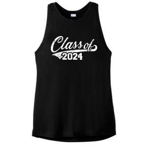 Class Of 2024 Happy 100th Day Of School Ladies PosiCharge Tri-Blend Wicking Tank