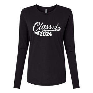 Class Of 2024 Happy 100th Day Of School Womens Cotton Relaxed Long Sleeve T-Shirt