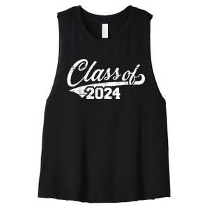 Class Of 2024 Happy 100th Day Of School Women's Racerback Cropped Tank