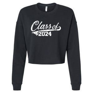 Class Of 2024 Happy 100th Day Of School Cropped Pullover Crew