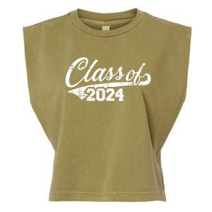 Class Of 2024 Happy 100th Day Of School Garment-Dyed Women's Muscle Tee