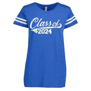 Class Of 2024 Happy 100th Day Of School Enza Ladies Jersey Football T-Shirt