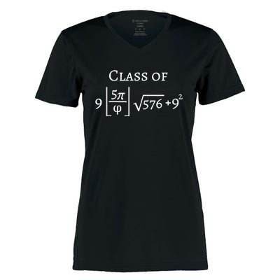 Class Of 2025 Funny Math Pi Freshman Graduation Gift Women's Momentum V-Neck T-Shirt