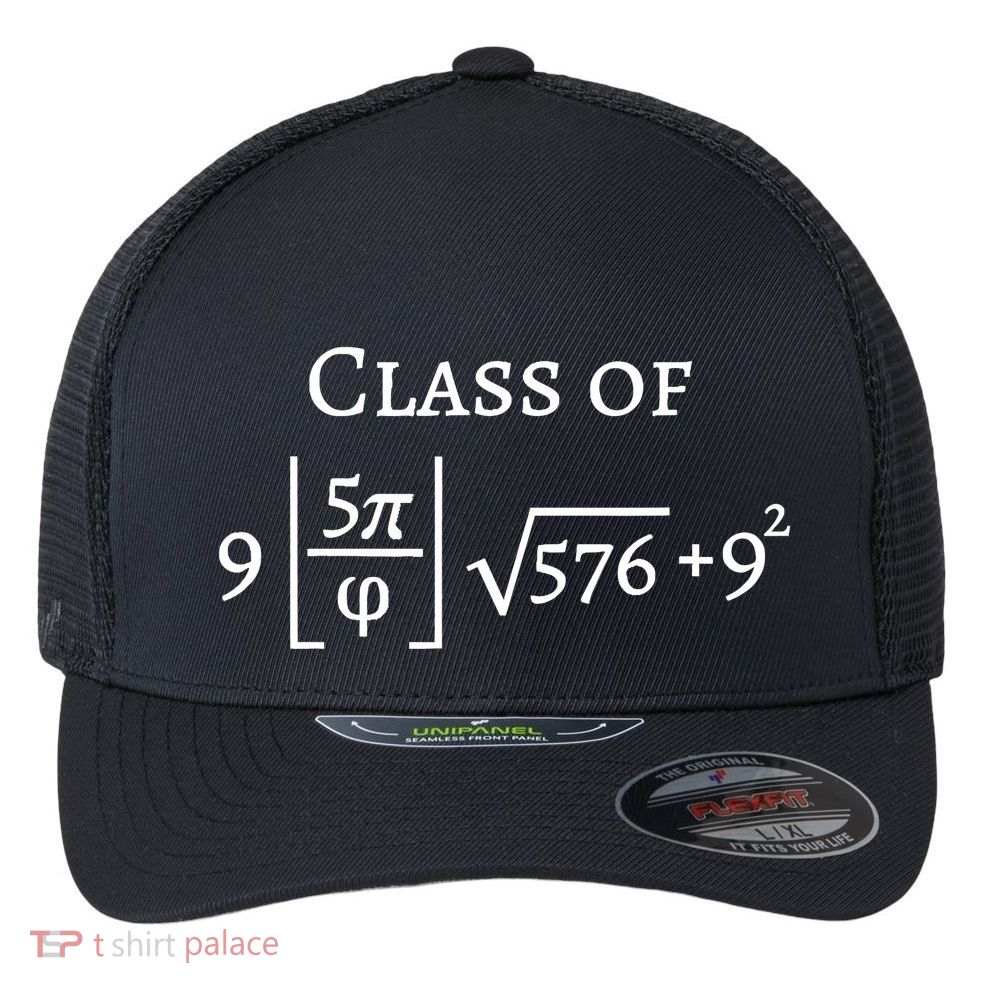 Class Of 2025 Funny Math Pi Freshman Graduation Gift Flexfit Unipanel Trucker Cap