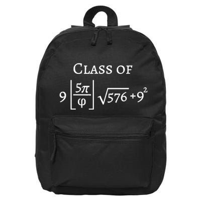 Class Of 2025 Funny Math Pi Freshman Graduation Gift 16 in Basic Backpack