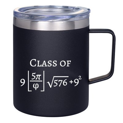 Class Of 2025 Funny Math Pi Freshman Graduation Gift 12oz Stainless Steel Coffee Mug