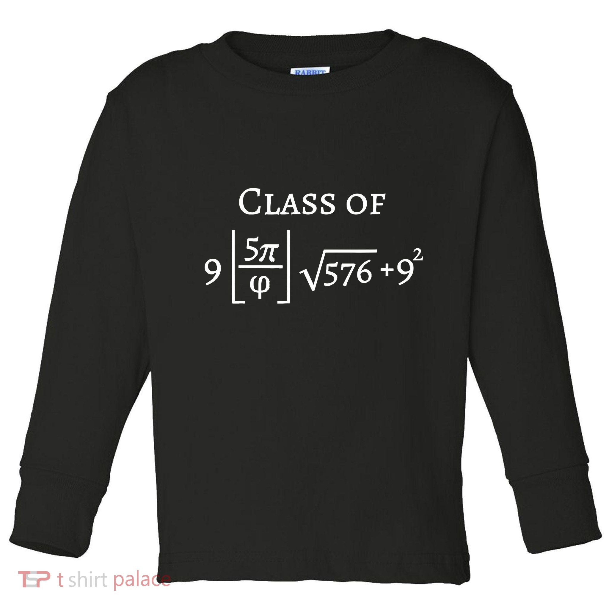 Class Of 2025 Funny Math Pi Freshman Graduation Gift Toddler Long Sleeve Shirt
