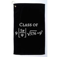 Class Of 2025 Funny Math Pi Freshman Graduation Gift Golf Towel