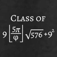 Class Of 2025 Funny Math Pi Freshman Graduation Gift Golf Towel