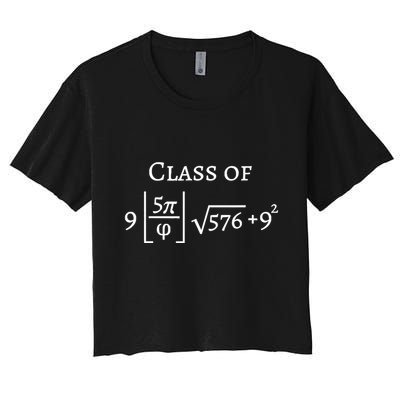 Class Of 2025 Funny Math Pi Freshman Graduation Gift Crop Top