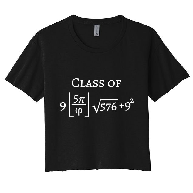 Class Of 2025 Funny Math Pi Freshman Graduation Gift Crop Top