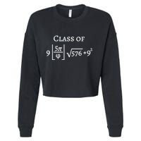 Class Of 2025 Funny Math Pi Freshman Graduation Gift Cropped Pullover Crew