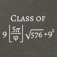 Class Of 2025 Funny Math Pi Freshman Graduation Gift Cotton Canvas Backpack