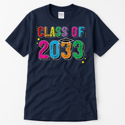 CLASS OF 2033 Grow With Me Funny First Day Of School Tall T-Shirt