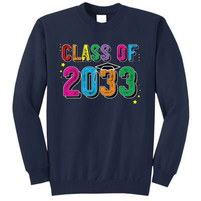 CLASS OF 2033 Grow With Me Funny First Day Of School Tall Sweatshirt