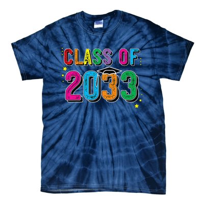 CLASS OF 2033 Grow With Me Funny First Day Of School Tie-Dye T-Shirt