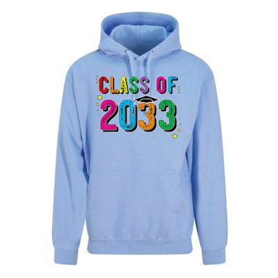 CLASS OF 2033 Grow With Me Funny First Day Of School Unisex Surf Hoodie