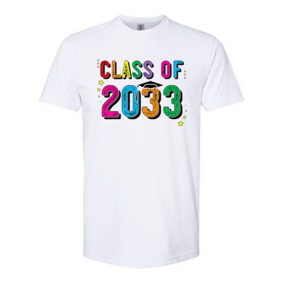 CLASS OF 2033 Grow With Me Funny First Day Of School Softstyle CVC T-Shirt