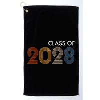 Class Of 2028 College University High School Future Graduate Golf Towel