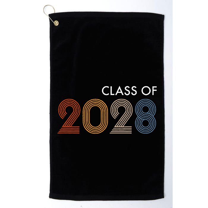 Class Of 2028 College University High School Future Graduate Golf Towel