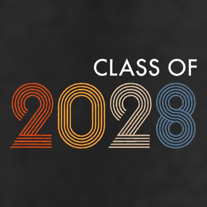 Class Of 2028 College University High School Future Graduate Golf Towel