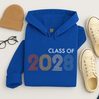 Class Of 2028 College University High School Future Graduate Hoodie