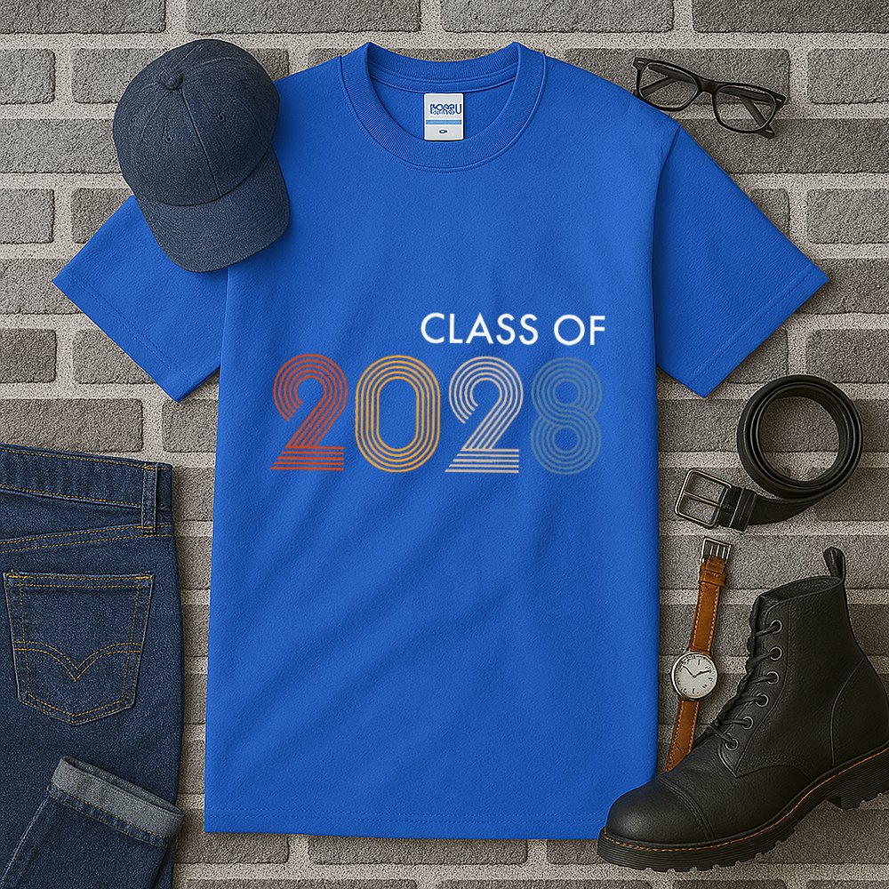 Class Of 2028 College University High School Future Graduate Tall T-Shirt