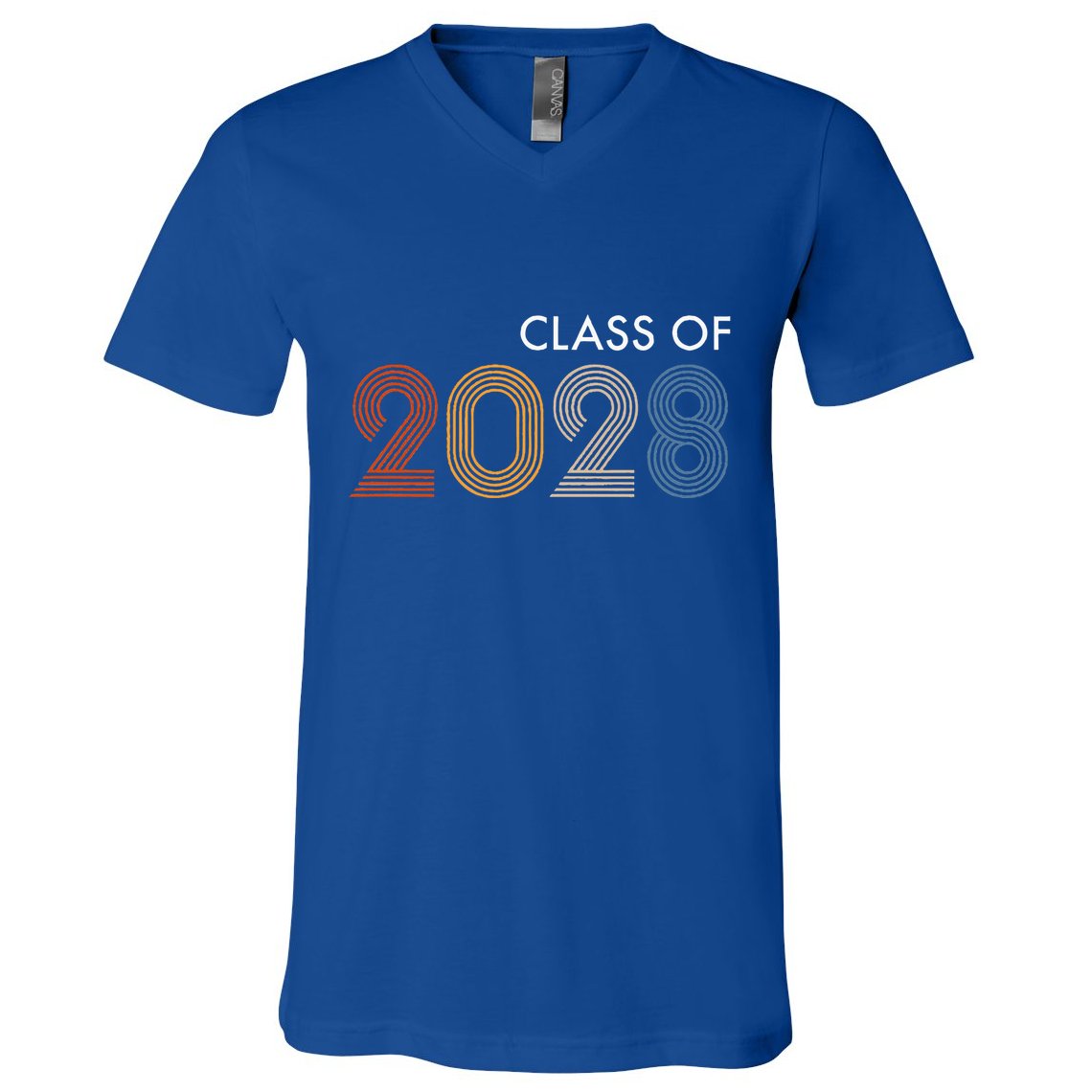 Class Of 2028 College University High School Future Graduate V-Neck T-Shirt