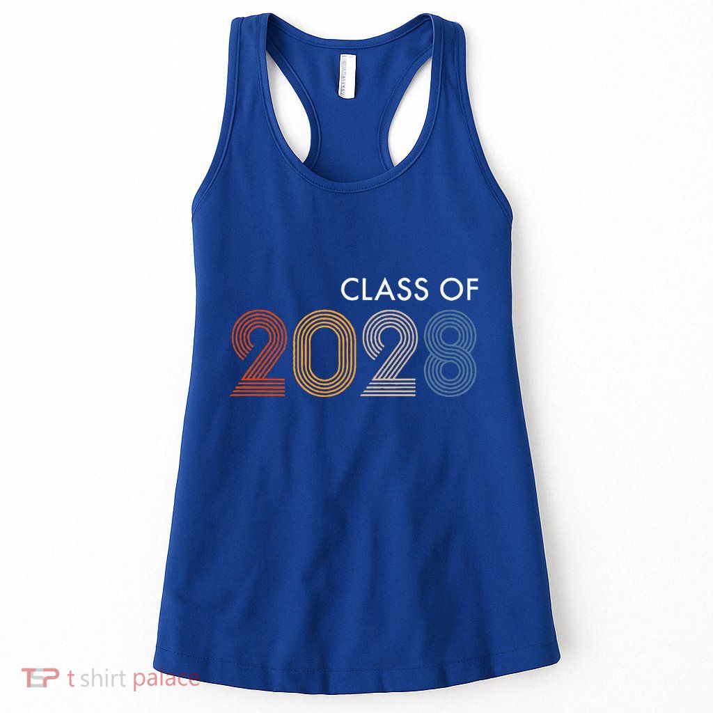 Class Of 2028 College University High School Future Graduate Womens Tank Top