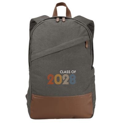 Class Of 2028 College University High School Future Graduate Cotton Canvas Backpack