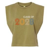 Class Of 2028 College University High School Future Graduate Garment-Dyed Women's Muscle Tee