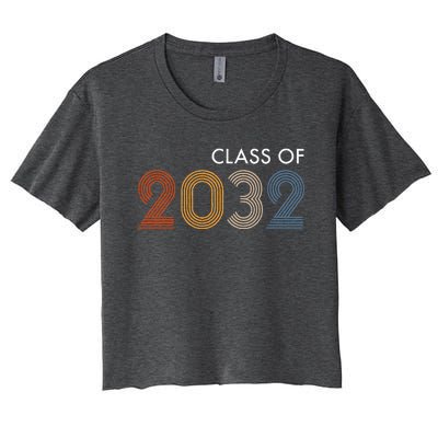 Class Of 2032 College University High School Future Graduate Women's Crop Top Tee