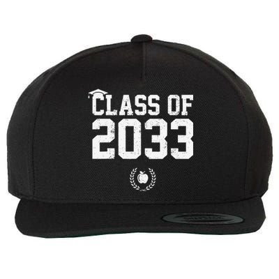 Class Of 2033 Grow With Me Graduation First Day Of School Cute Wool Snapback Cap