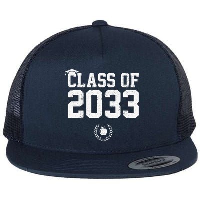 Class Of 2033 Grow With Me Graduation First Day Of School Cute Flat Bill Trucker Hat