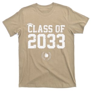 Class Of 2033 Grow With Me Graduation First Day Of School Cute T-Shirt