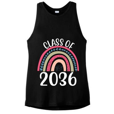 Class Of 2036 Rainbow Graduation Ladies PosiCharge Tri-Blend Wicking Tank