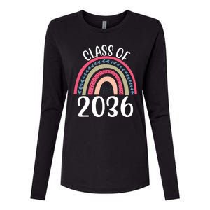 Class Of 2036 Rainbow Graduation Womens Cotton Relaxed Long Sleeve T-Shirt