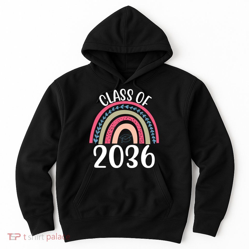 Class Of 2036 Rainbow Graduation Hoodie