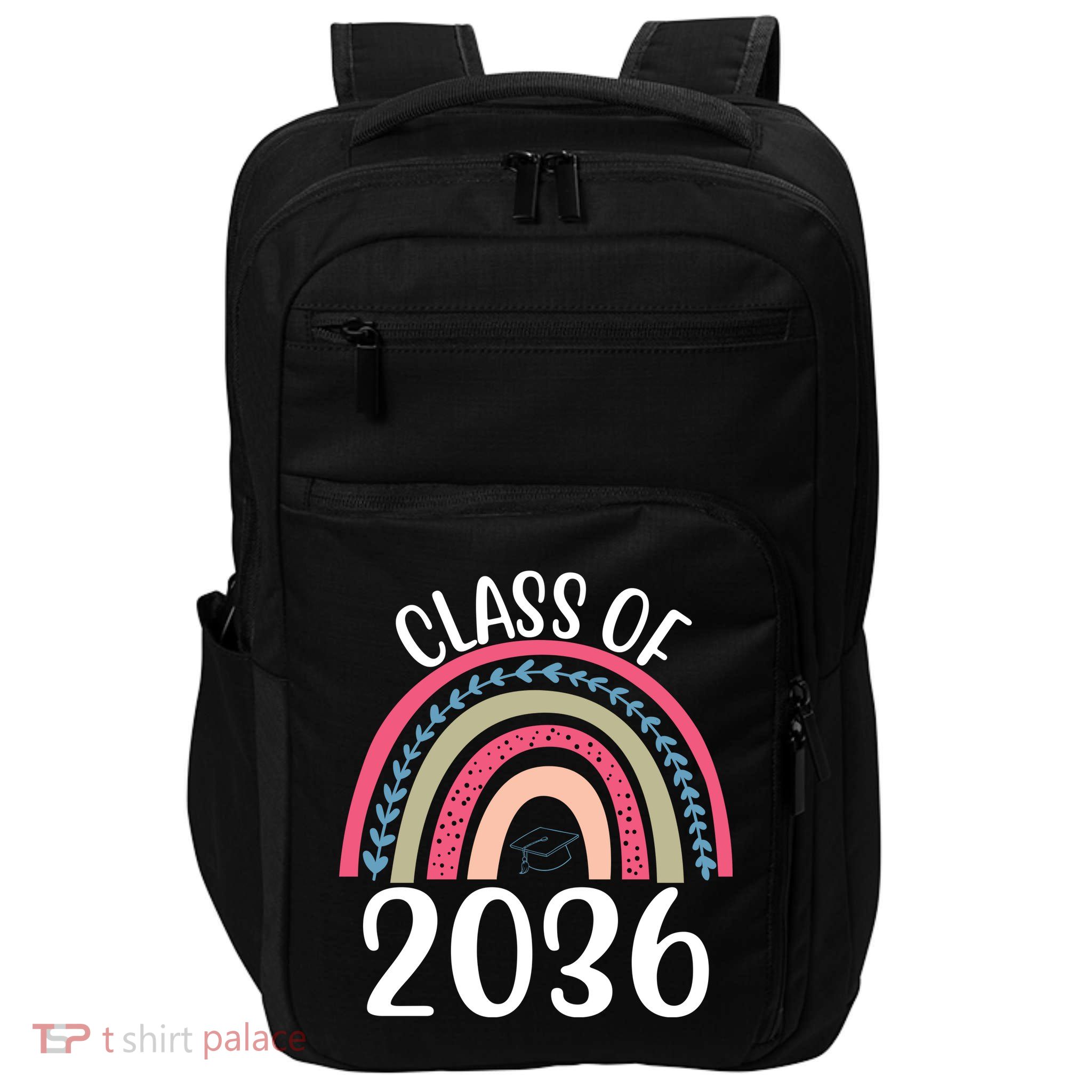 Class Of 2036 Rainbow Graduation Impact Tech Backpack