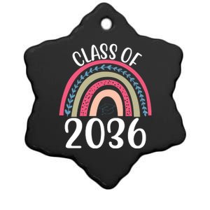 Class Of 2036 Rainbow Graduation Ceramic Star Ornament