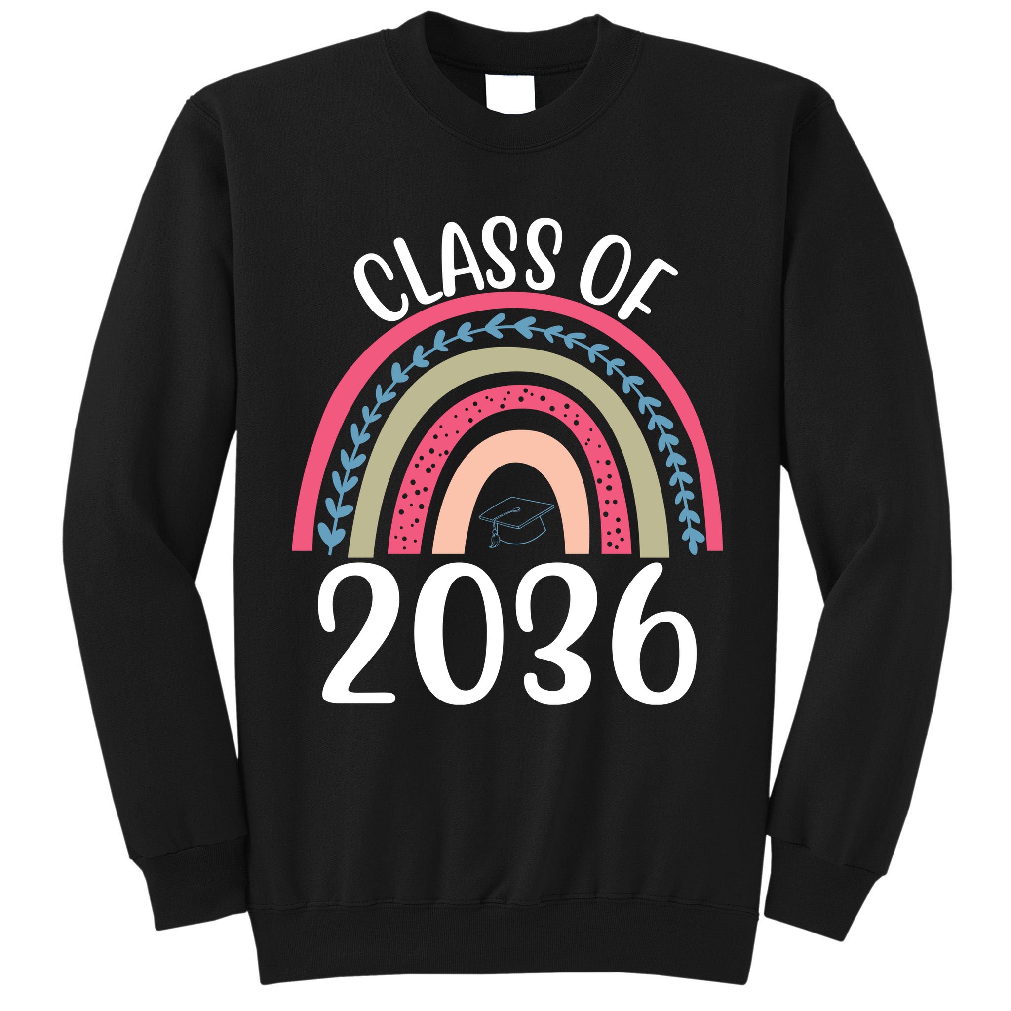 Class Of 2036 Rainbow Graduation Tall Sweatshirt
