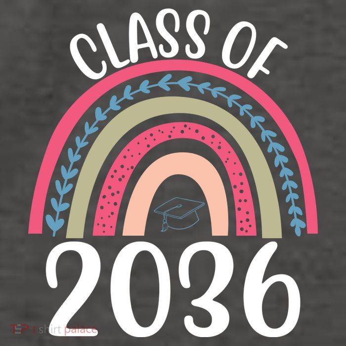 Class Of 2036 Rainbow Graduation Vector Backpack