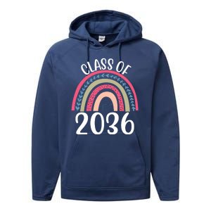 Class Of 2036 Rainbow Graduation Performance Fleece Hoodie