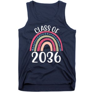 Class Of 2036 Rainbow Graduation Tank Top