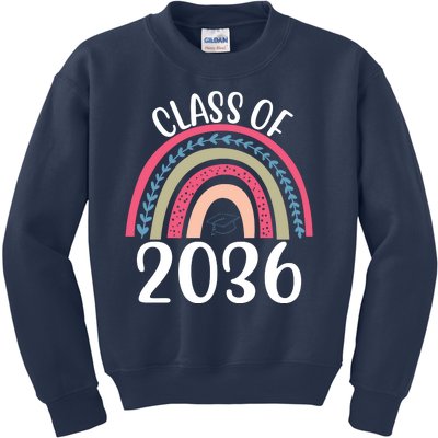 Class Of 2036 Rainbow Graduation Kids Sweatshirt