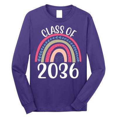 Class Of 2036 Rainbow Graduation Long Sleeve Shirt