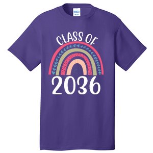 Class Of 2036 Rainbow Graduation Tall T-Shirt