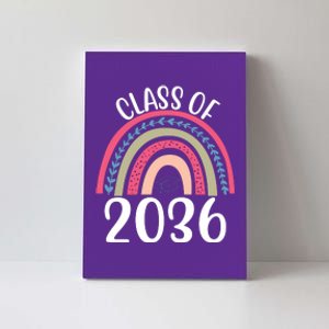 Class Of 2036 Rainbow Graduation Canvas