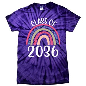 Class Of 2036 Rainbow Graduation Tie-Dye T-Shirt