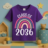 Class Of 2036 Rainbow Graduation Toddler T-Shirt